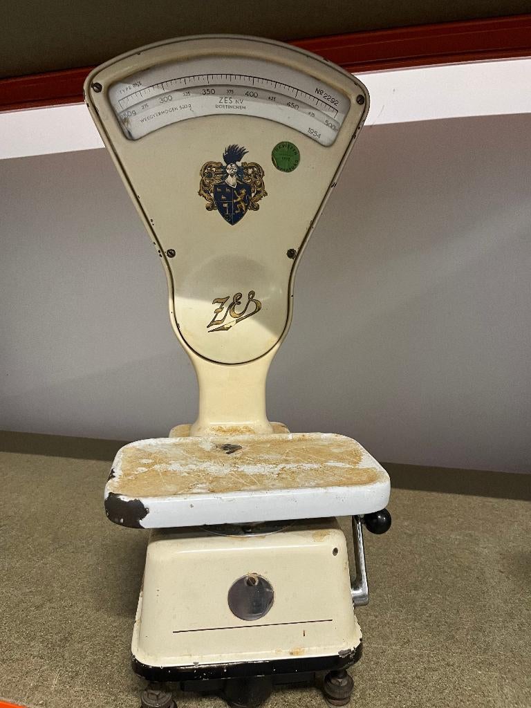 Weegschaal nostalgisch model, Ophalen of Verzenden, Gebruikt