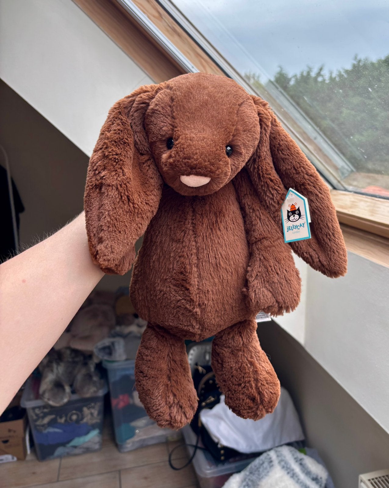 Jellycat large chocolate bunny NWT, Ophalen of Verzenden, Zo goed als nieuw, Overige typen, Overige merken