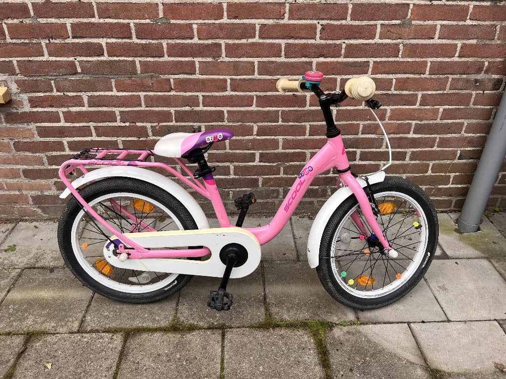 kinderfiets 18 inch roze, Ophalen, Gebruikt, Terugtraprem, Minder dan 16 inch
