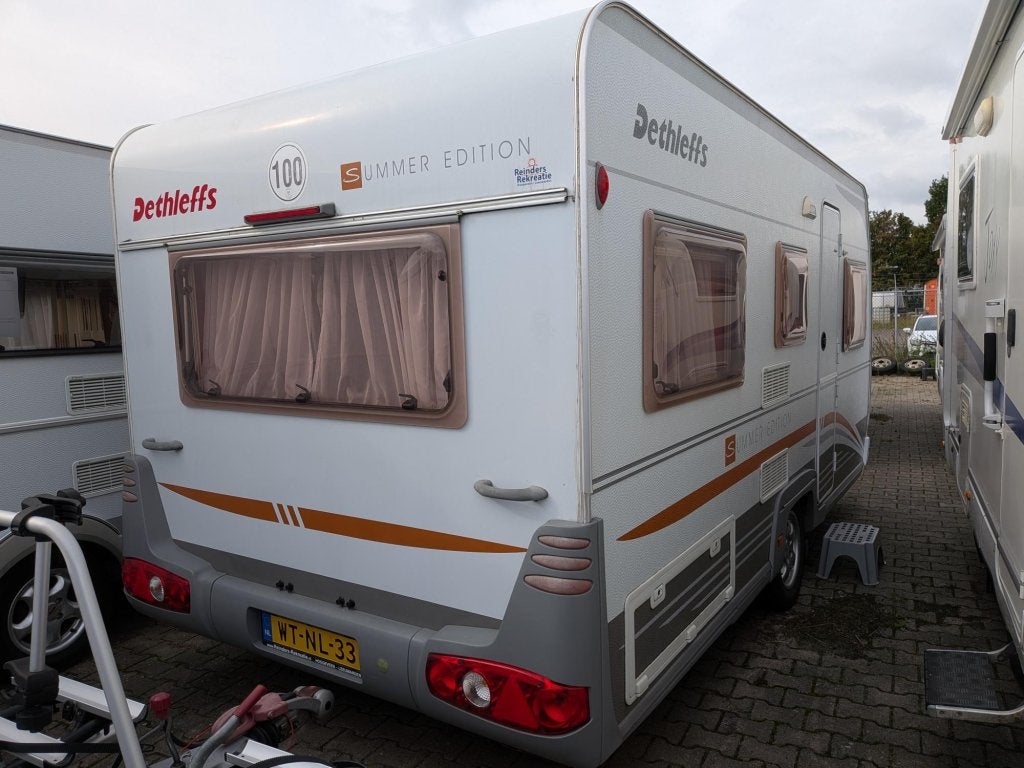Dethleffs Summer Edition nu alle caravans in prijs verlaagd, Bedrijf, 750 - 1000 kg, Dethleffs, Dwarsbed