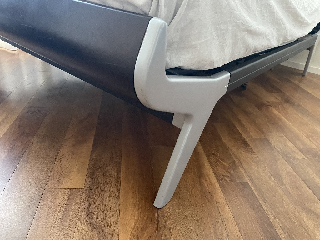 Electrisch verstelbaar bed 140 breed, Ophalen, Bruin, 210 cm, Tweepersoons