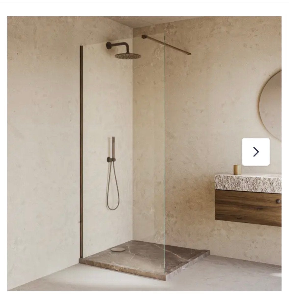 Nieuwe glazen douchewand in doos - ongebruikt, Ophalen, Nieuw, Glas, Douche