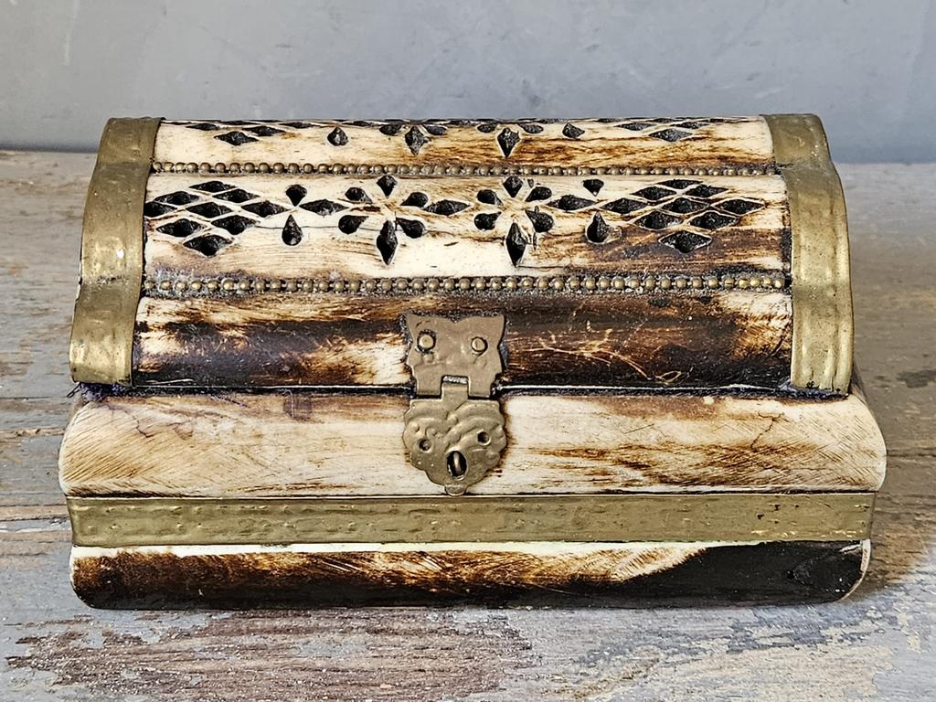 Groot beender byoux doosje, Antiek en Kunst, Curiosa en Brocante, Ophalen of Verzenden