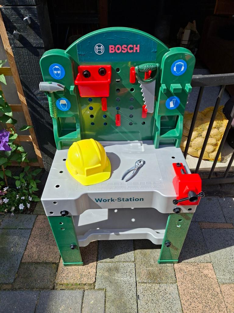 Bosch werkbank kinderspeelgoed, Kinderen en Baby's, Ophalen of Verzenden