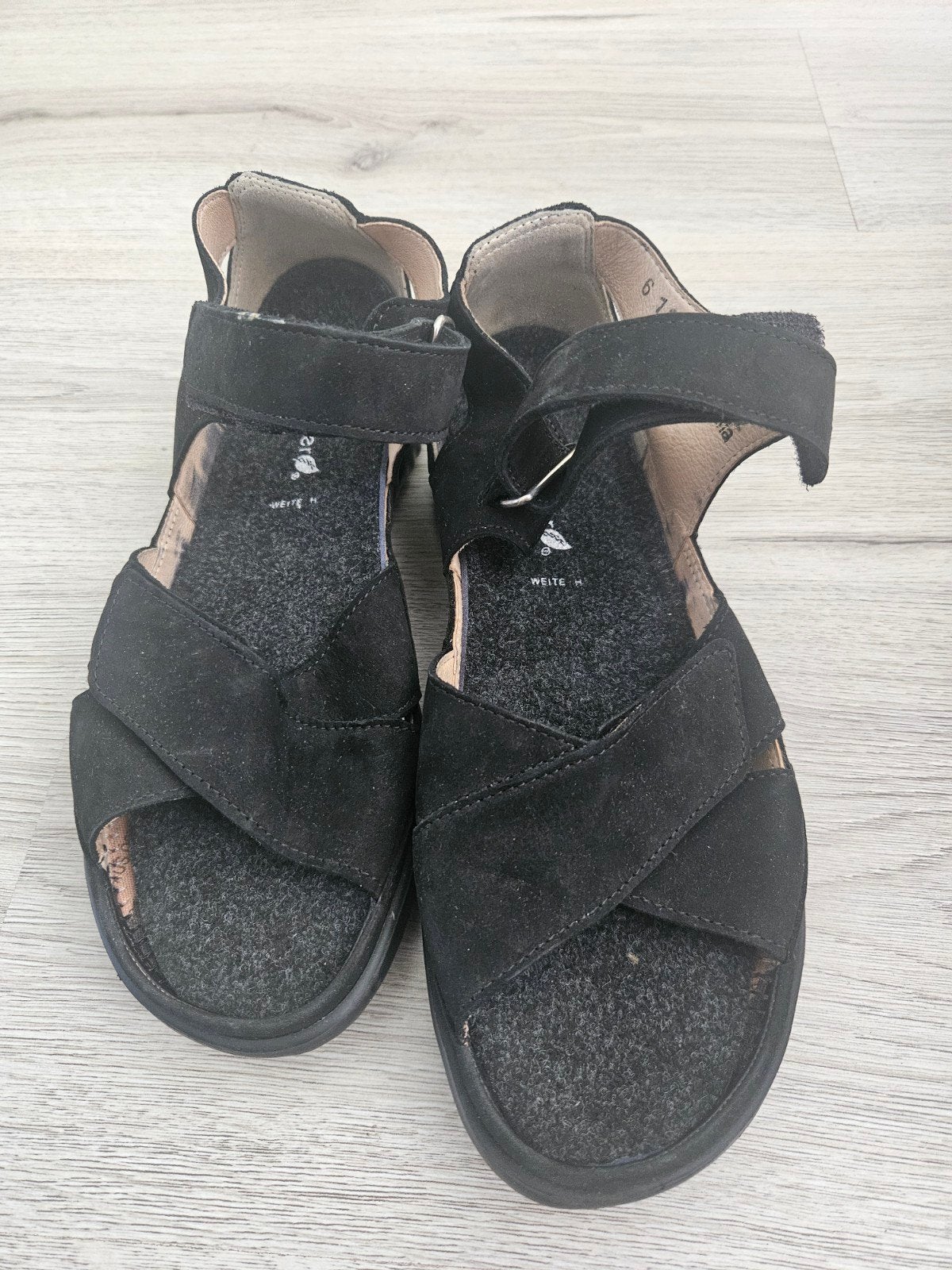 Hartjes sandalen zwart, geschikt voor steunzolen, maat 38, Zwart, Nieuw, Hartjes, Sandalen of Muiltjes