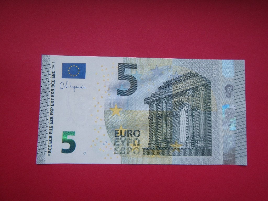 Bankbiljet 5 Euro Lagarde UNC 2013., Postzegels en Munten, Bankbiljetten | Europa | Eurobiljetten, Verzenden, Overige landen, 5 euro