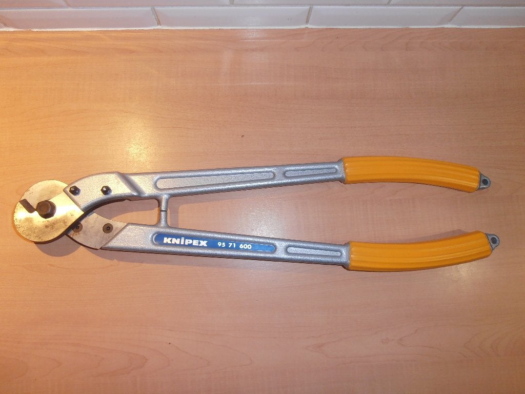 Zgan KNIPEX staaldraad staalkabel schaar 95 71 600., Doe-het-zelf en Verbouw, Ophalen of Verzenden, Zo goed als nieuw