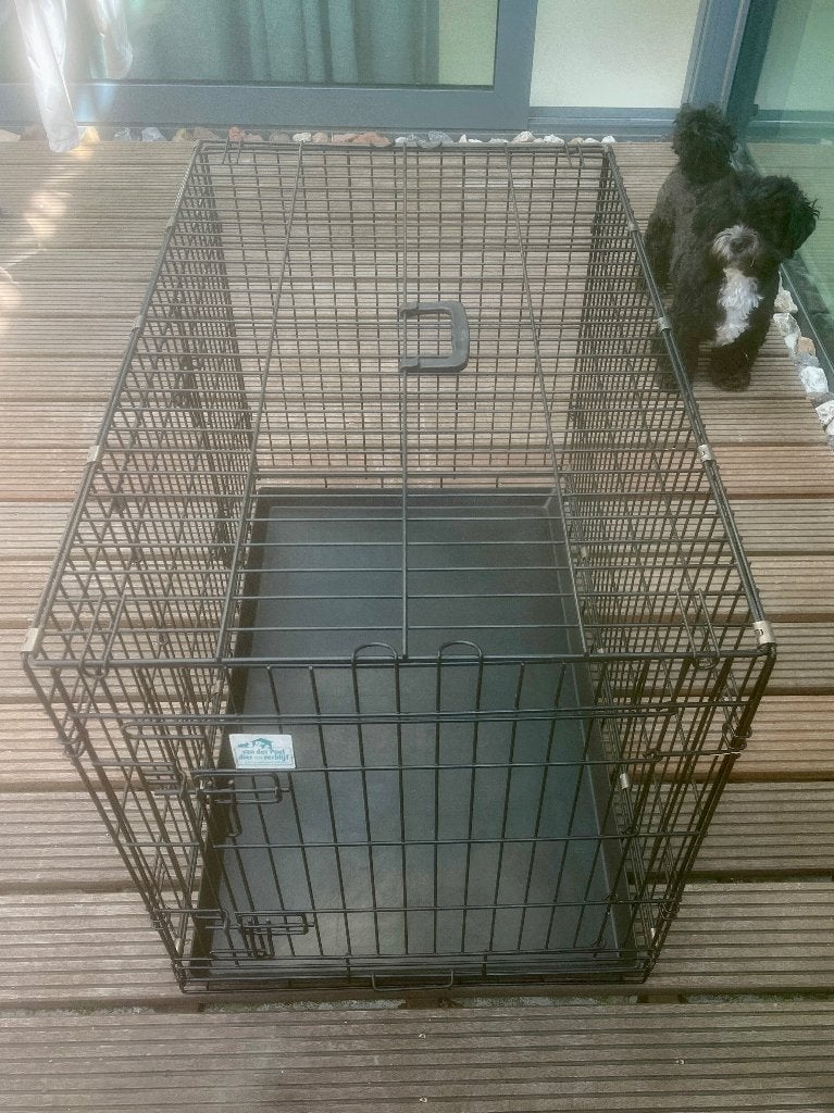 Opvouwbare Hondenbench 90 x 55 x 65 cm Stevig Metalen Bench, Ophalen, Gebruikt