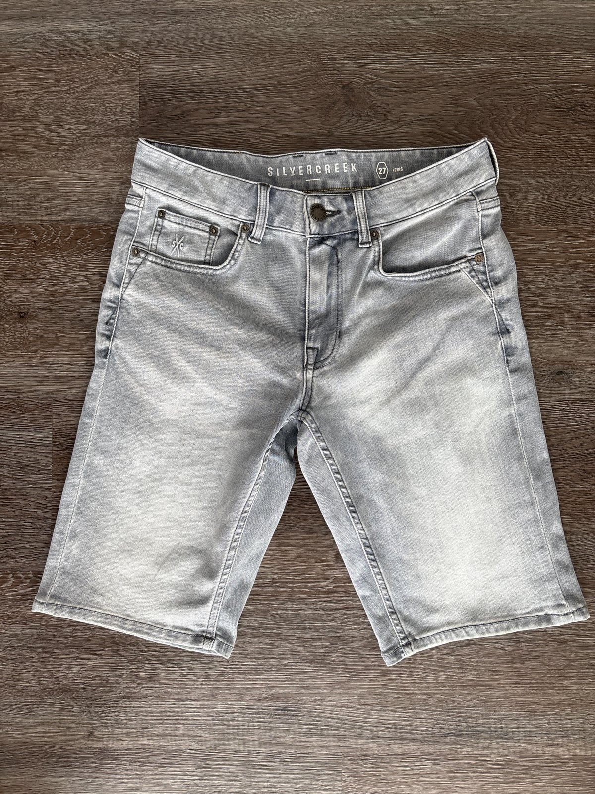 Silvercreek Jeans Short grijs - Maat 27, Ophalen of Verzenden, Gedragen, Grijs, W32 (confectie 46) of kleiner