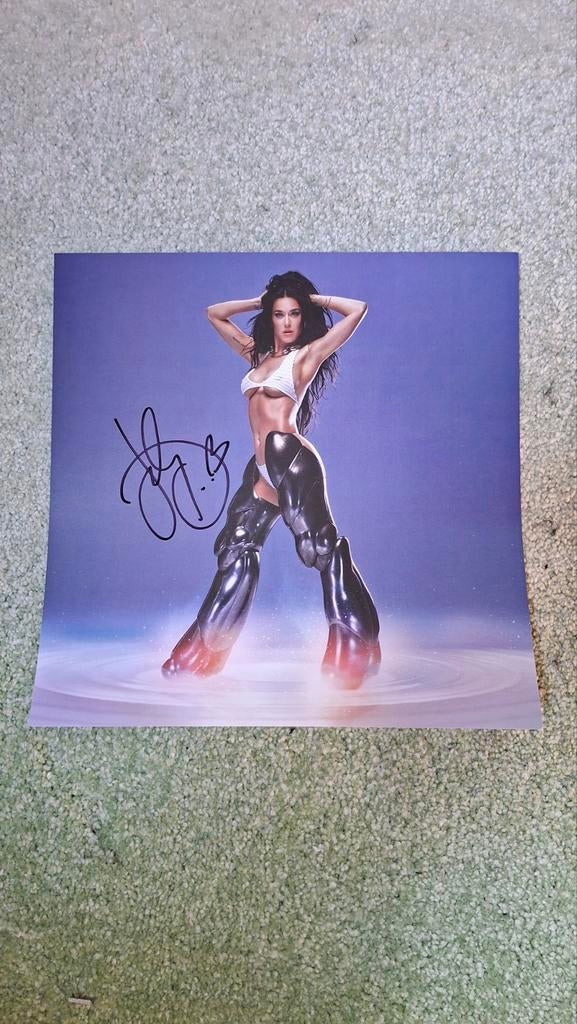 Gesigneerde Katy Perry Art Card - Uniek Verzamelobject, Ophalen of Verzenden, Zo goed als nieuw, Foto of Kaart, Gesigneerd