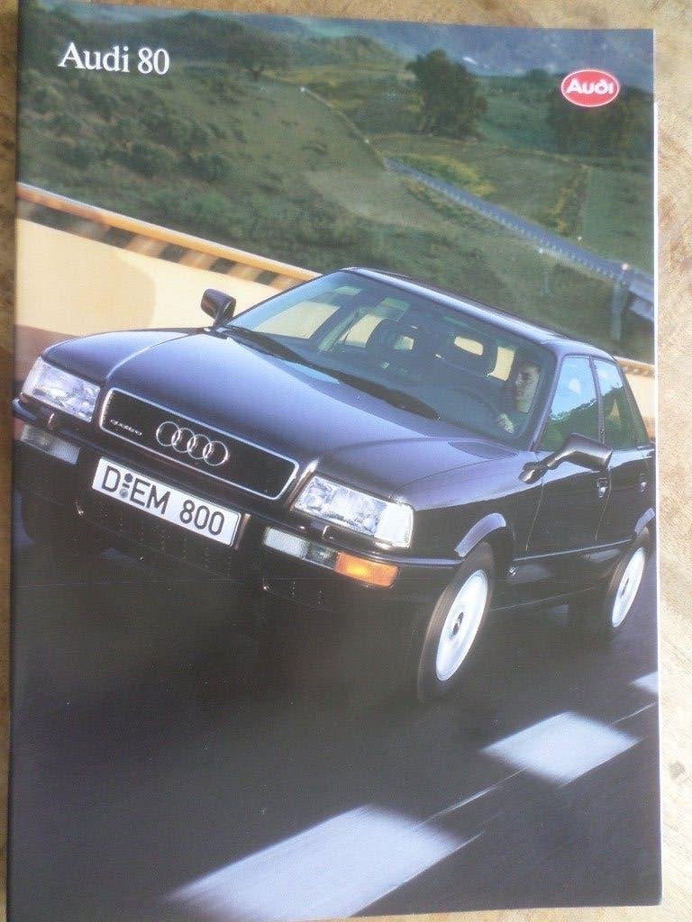 Audi 80 1993 Brochure, Ophalen of Verzenden, Zo goed als nieuw, Audi