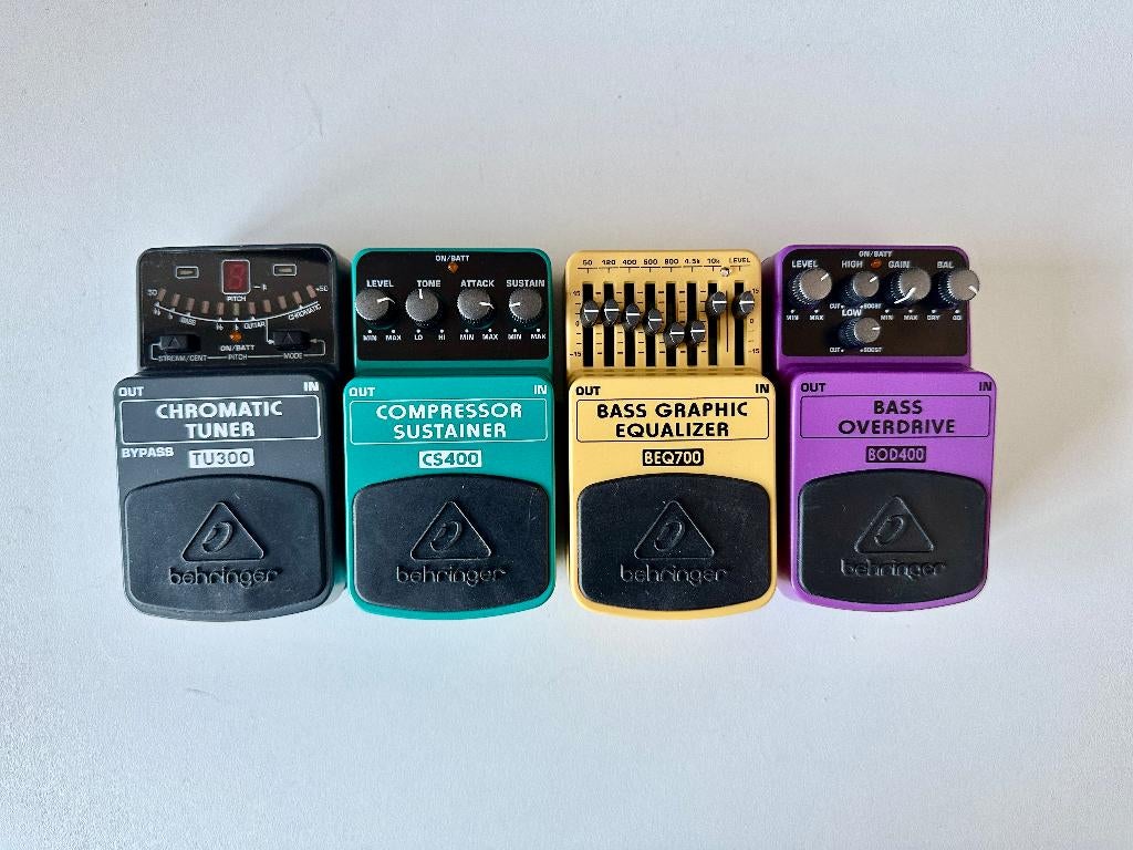 Behringer Bass Pedal Bundle Tuner, Compressor, EQ, Overdrive, Ophalen of Verzenden, Gebruikt, Compressor
