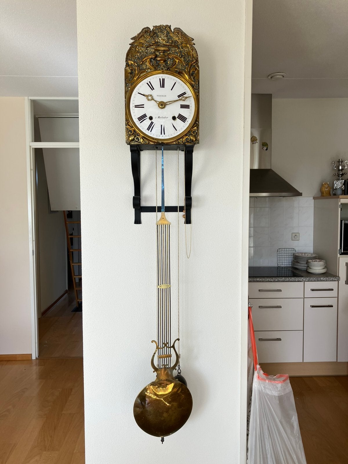 Wandklok antiek, Antiek en Kunst, Antiek | Klokken, Ophalen