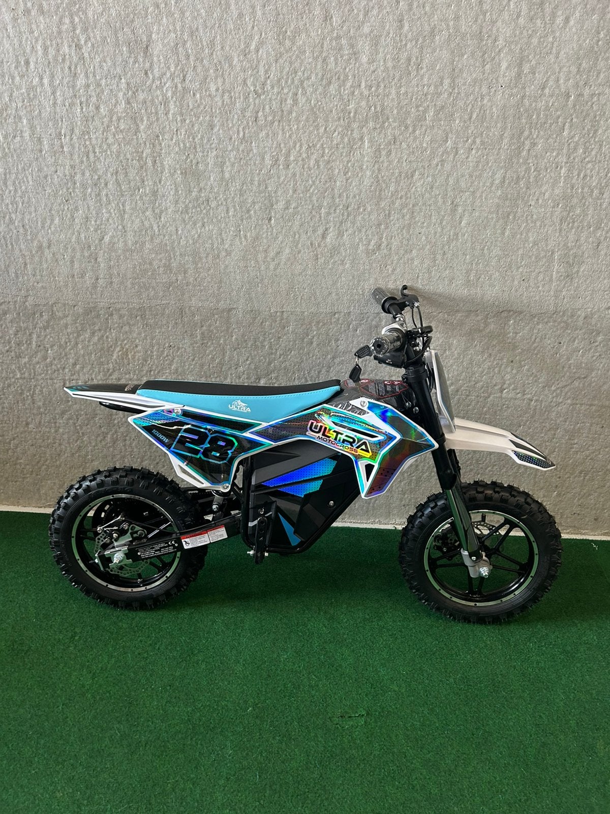 Nieuwe Ultra 1000 watt elektrische blauwe kinder crossmotor, Kinderen en Baby's, Speelgoed | Buiten | Accuvoertuigen, Ophalen