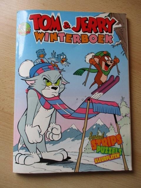 Tom en Jerry winterboek  strips, puzzels, kleurplaten  2001, Verzamelen, Ophalen of Verzenden, Gebruikt