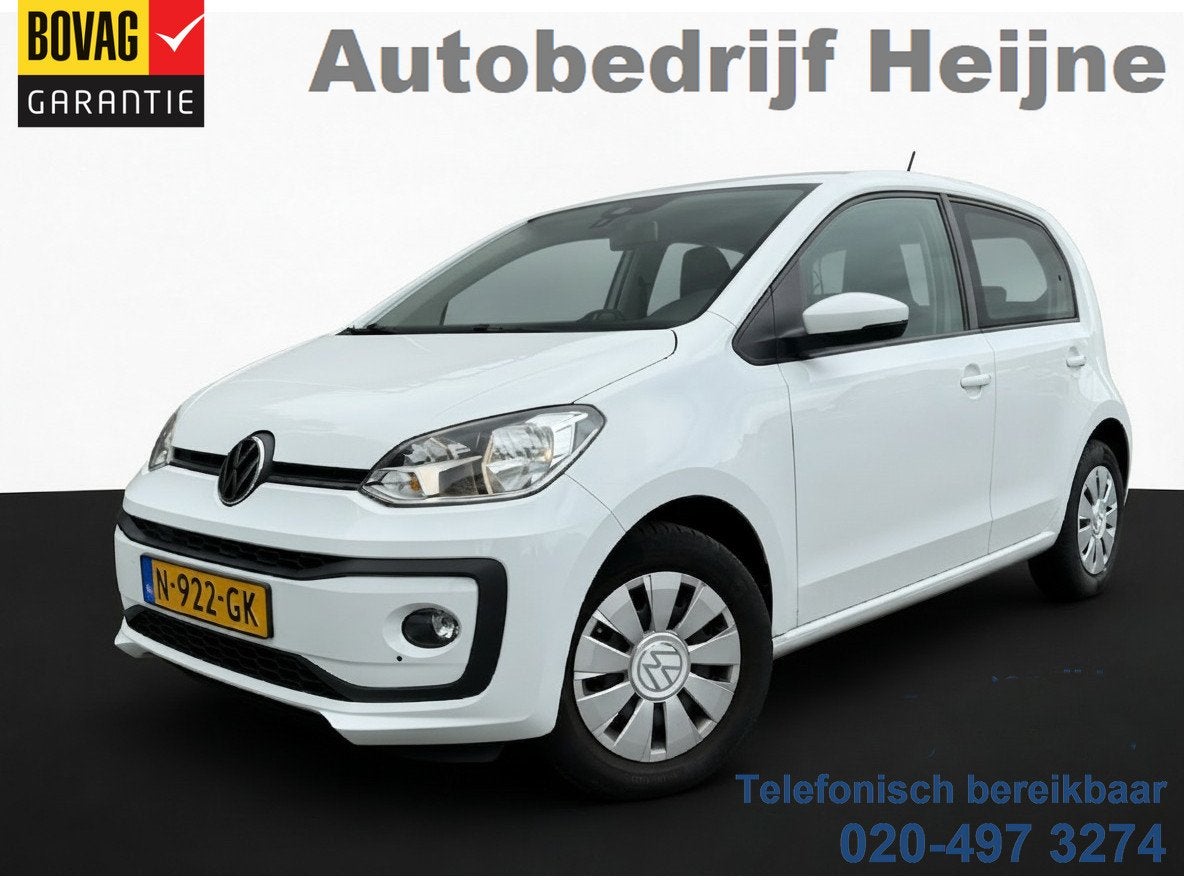 Volkswagen up! 1.0 - 66PK UP! AIRCO/STOELVERW/5-DEURS, Auto's, Gebruikt, 4 stoelen, Origineel Nederlands, Bedrijf