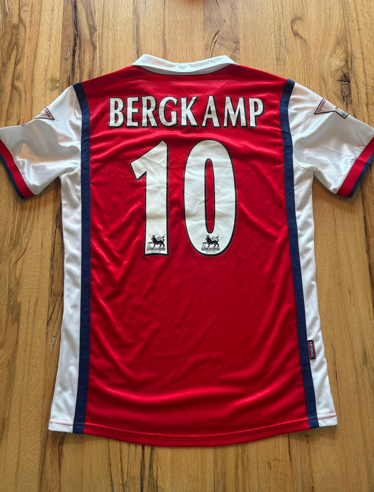 Arsenal Nike Vintage shirt Dennis Bergkamp 1997/98, Maat L, Verzenden, Gebruikt, Shirt