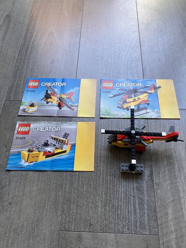 LEGO Creator 3-in-1 31029 Vrachthelikopter, Lego, Inclusief instructies, Ophalen of Verzenden, Zo goed als nieuw