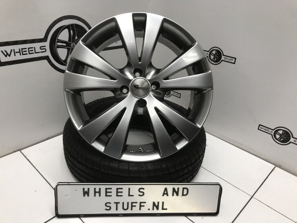 Brock B14 lichtmetaal velgen 17"inch 4x100, Auto-onderdelen, Banden en Velgen, Ophalen, Gebruikt, 17 inch, Velg(en)