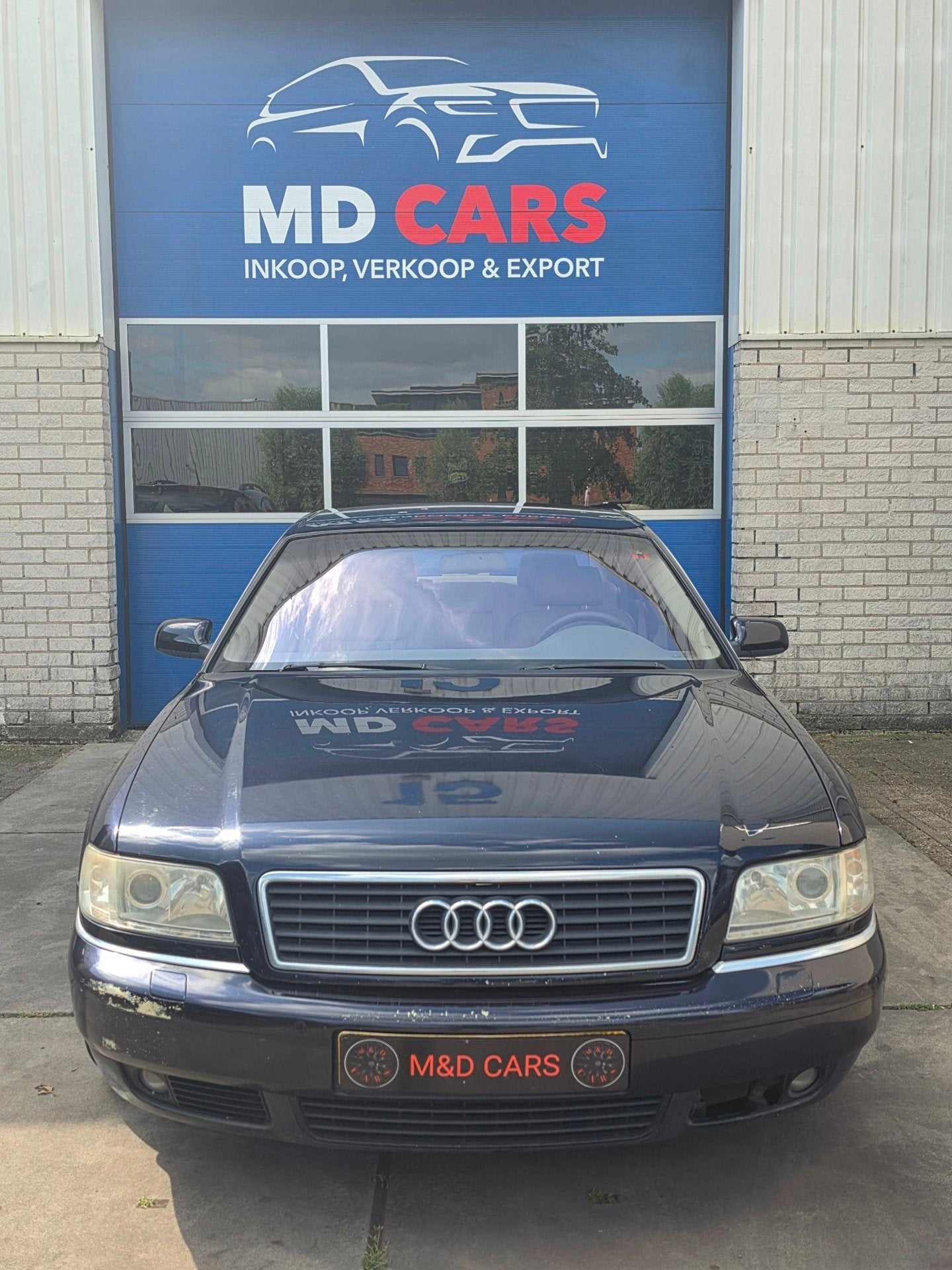 Audi A8 2.8 5V Exclusive AUTOMAAT/NAP/PDC/AIRCO/LEER, Gebruikt, Beige, Blauw, Bedrijf