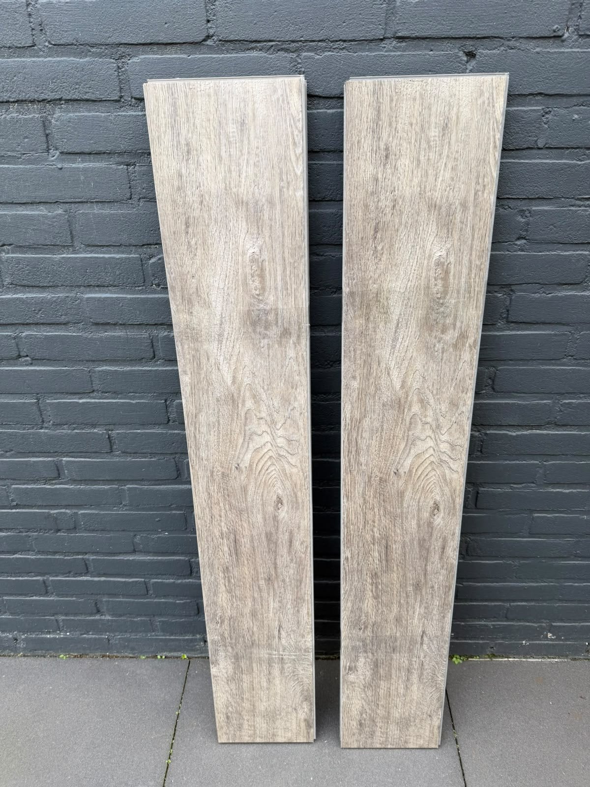 Hoogwaardige eikenlook Pvc klikvloer uitgehaald 55m2, Ophalen, Gebruikt, 50 tot 150 cm, 10 m² of meer