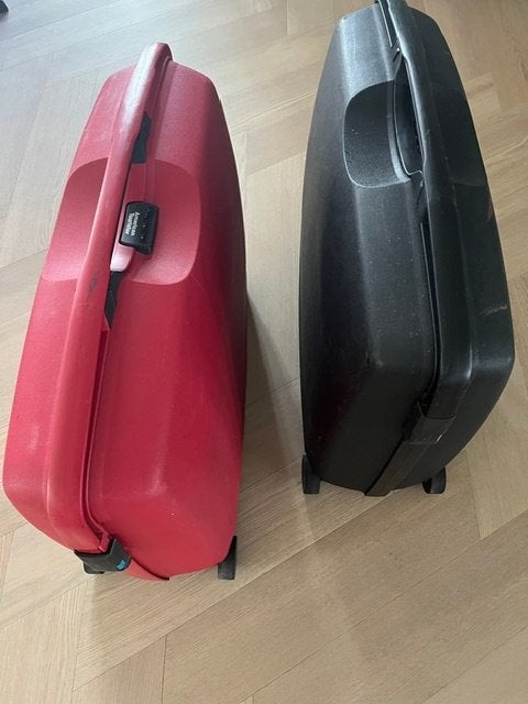 American Tourister en Samsonite Mangum koffers, Ophalen, Gebruikt, Hard kunststof, 70 cm of meer