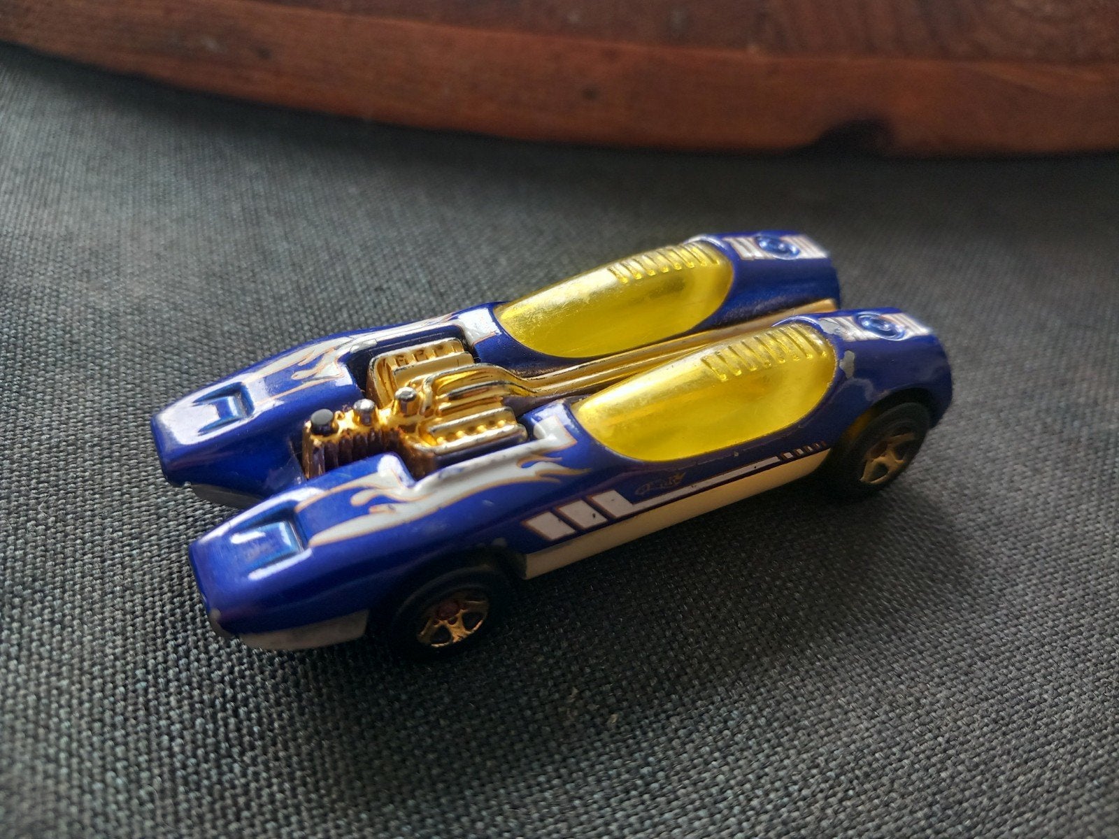 Hot Wheels Splittin' Image - Blauw met gouden motor, Ophalen of Verzenden, Gebruikt