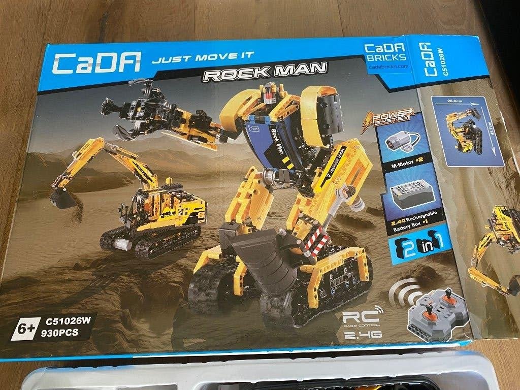 Cada bricks bestuurbare graafmachine of rock man, Ophalen of Verzenden, Zo goed als nieuw, Overige merken