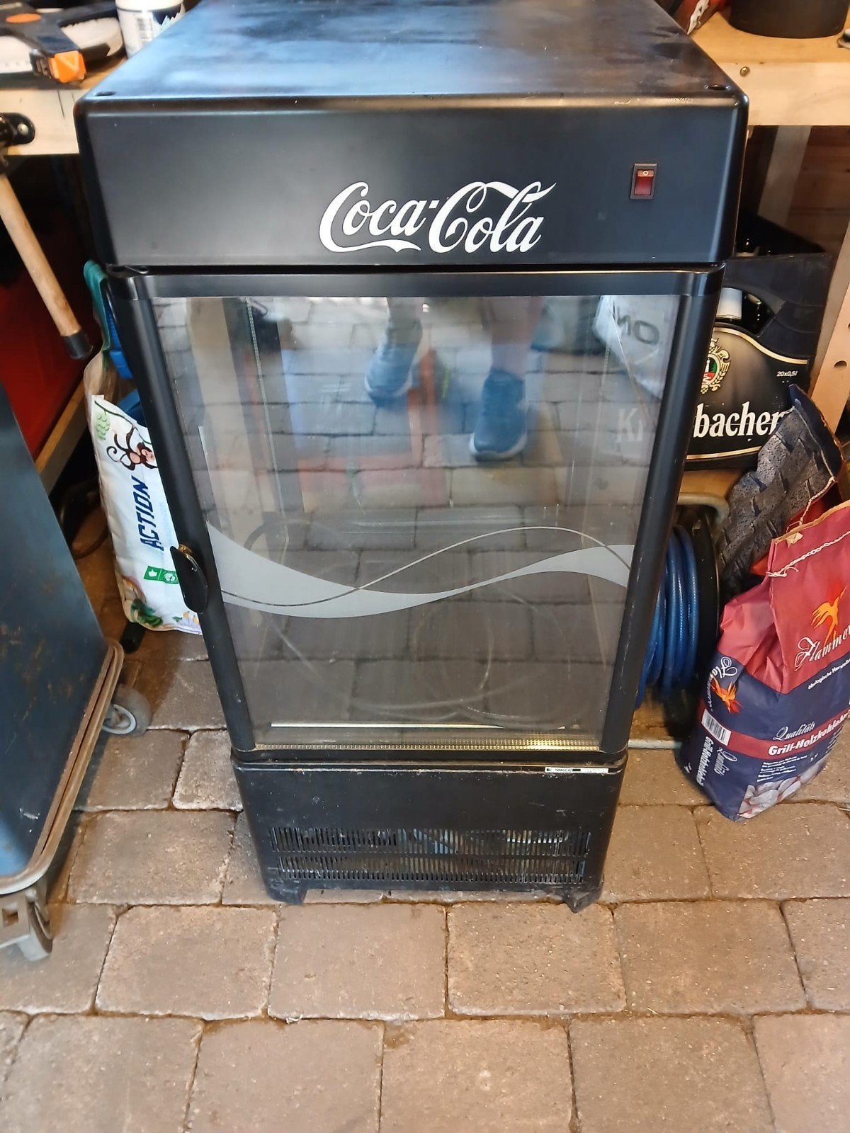 Te koop coca cola koelkast, 200 liter of meer, Ophalen of Verzenden, Zonder vriesvak, 160 cm of meer