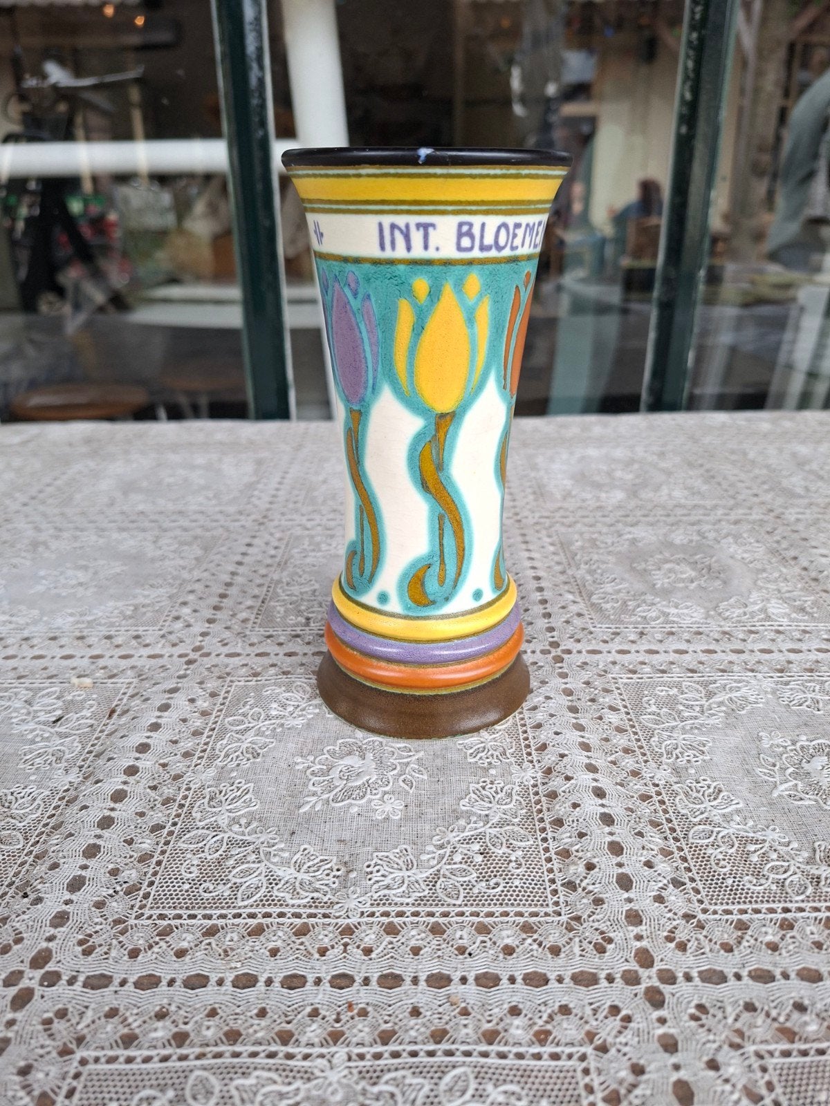 gouda plateel vaasje, Antiek en Kunst, Ophalen of Verzenden