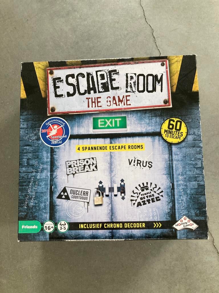 Escape Room The Game - 4 spannende avonturen, Vijf spelers of meer, Ophalen of Verzenden, Nieuw