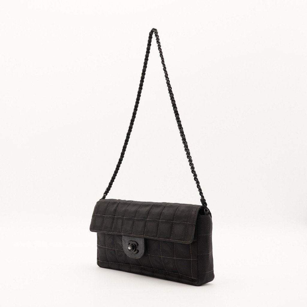 Chanel East West Chocolate Bar handtas, Verzenden, Gebruikt, Zwart, Handtas