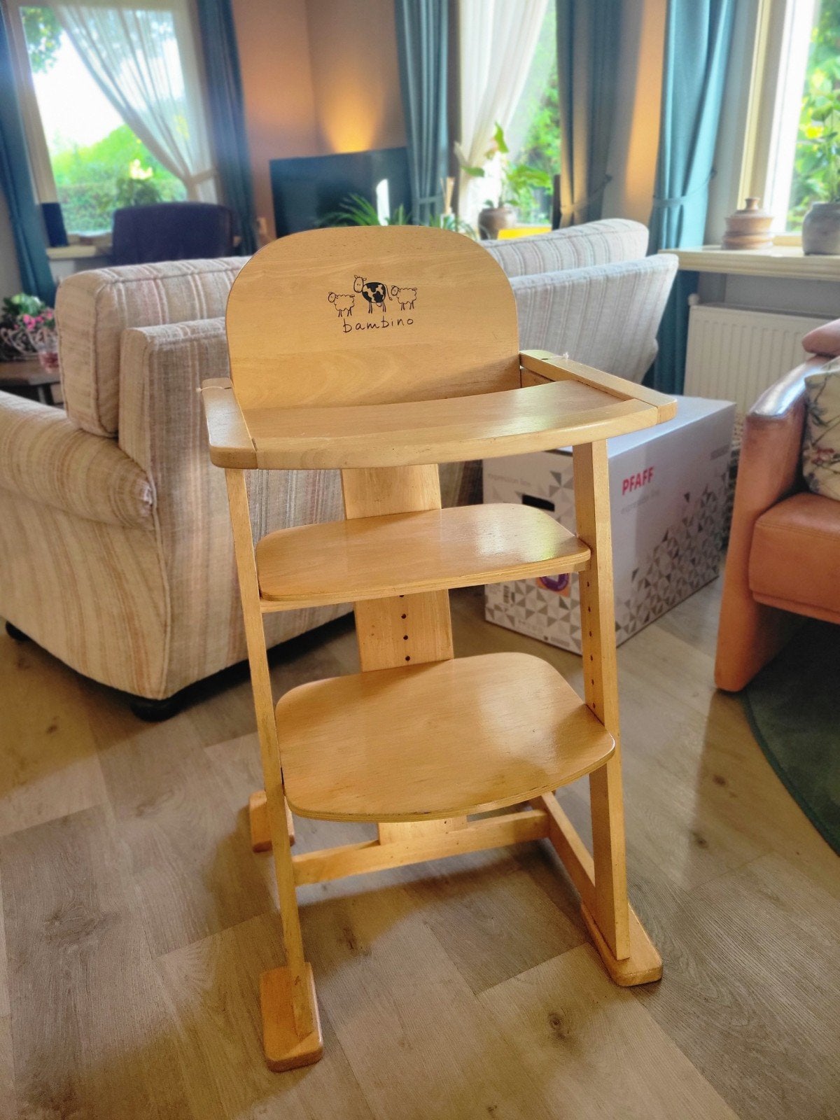 Houten meegroeistoel Bambino, Kinderen en Baby's, Ophalen, Gebruikt, Meegroeistoel, Aanschuifbaar