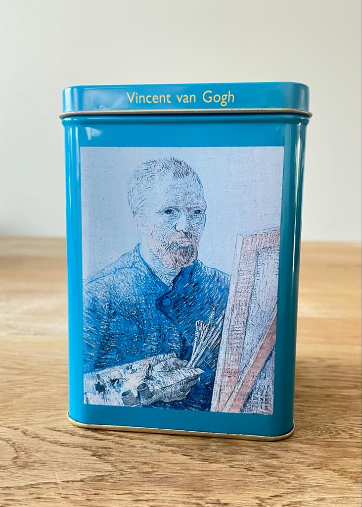Vincent van Gogh blik / bewaardoos, Verzamelen, Ophalen of Verzenden, Gebruikt, Koek(jes)