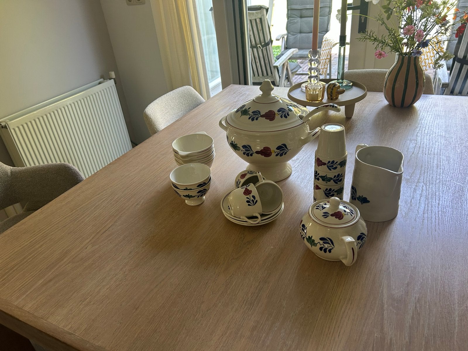 Vintage Boerenbond Serviesgoed - Circa 50 Jaar Oud, Antiek en Kunst, Antiek | Servies compleet, Ophalen