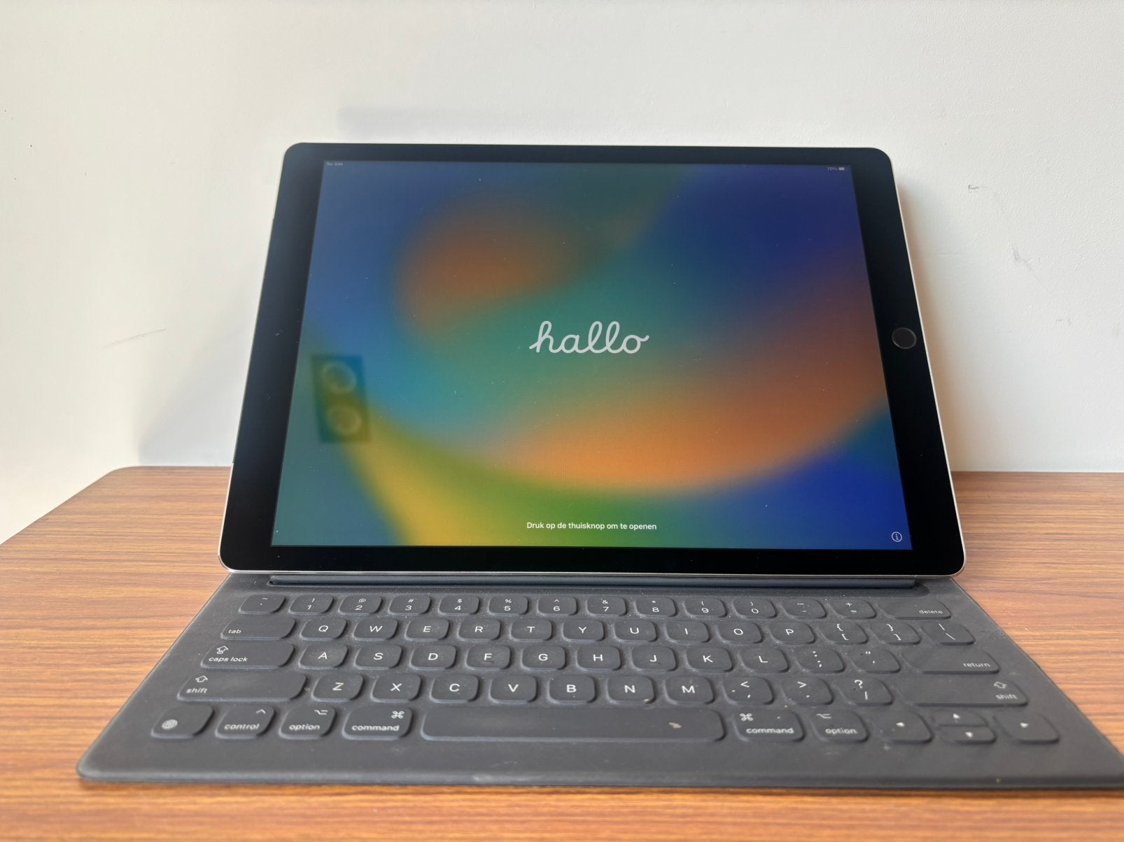 iPad Pro 12.9 inch 1ste generatie inclusief Smart Keyboard, Gebruikt, Apple iPad, 12 inch, Ophalen of Verzenden