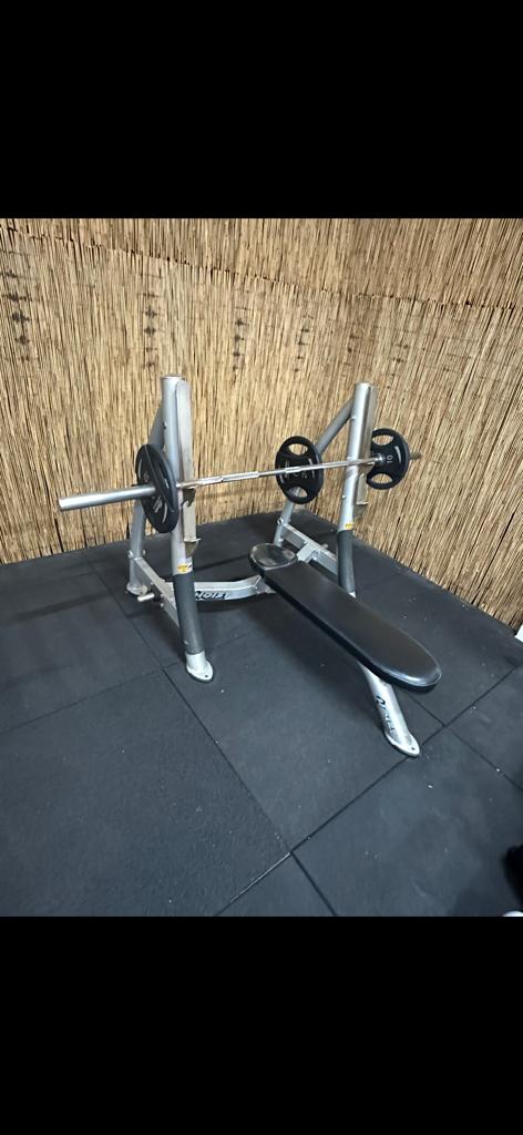 Fitness Hoist Roc-it bankdruk, Ophalen, Zo goed als nieuw, Fitnessbank