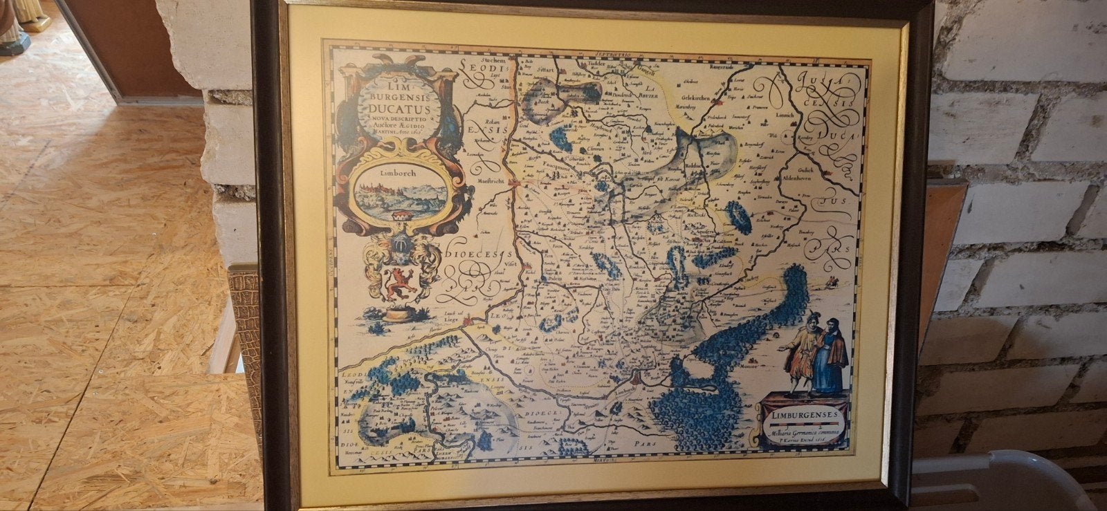 Reproductie Antieke Kaart Hertogdom Limburg Aegidius Martini, Ophalen, Voor 1800, Nederland, Landkaart