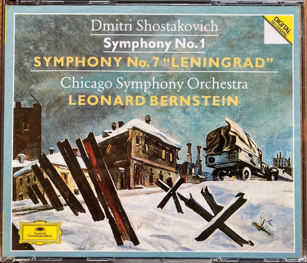 Shostakovich | Symphonies Nos. 1 & 7 | Bernstein (2 cd), Ophalen of Verzenden, Modernisme tot heden, Gebruikt, Overige typen