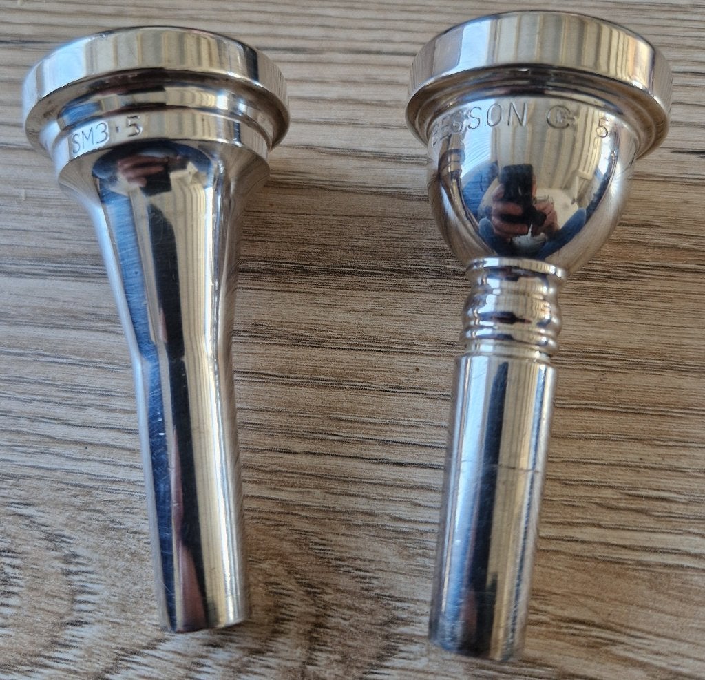 Euphonium mondstukken,  besson en Dennis Wick gebruikt., Ophalen, Gebruikt, Euphonium of Tenortuba
