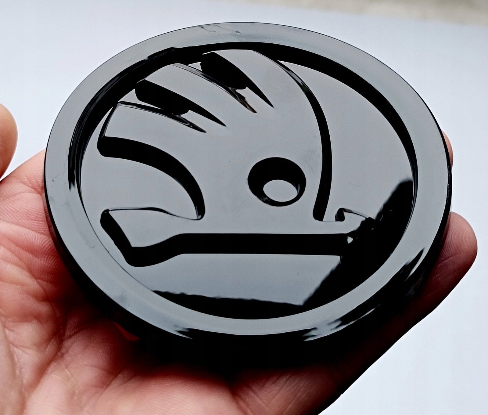 Skoda logo zwart 9 cm, Auto diversen, Autostickers, Ophalen of Verzenden