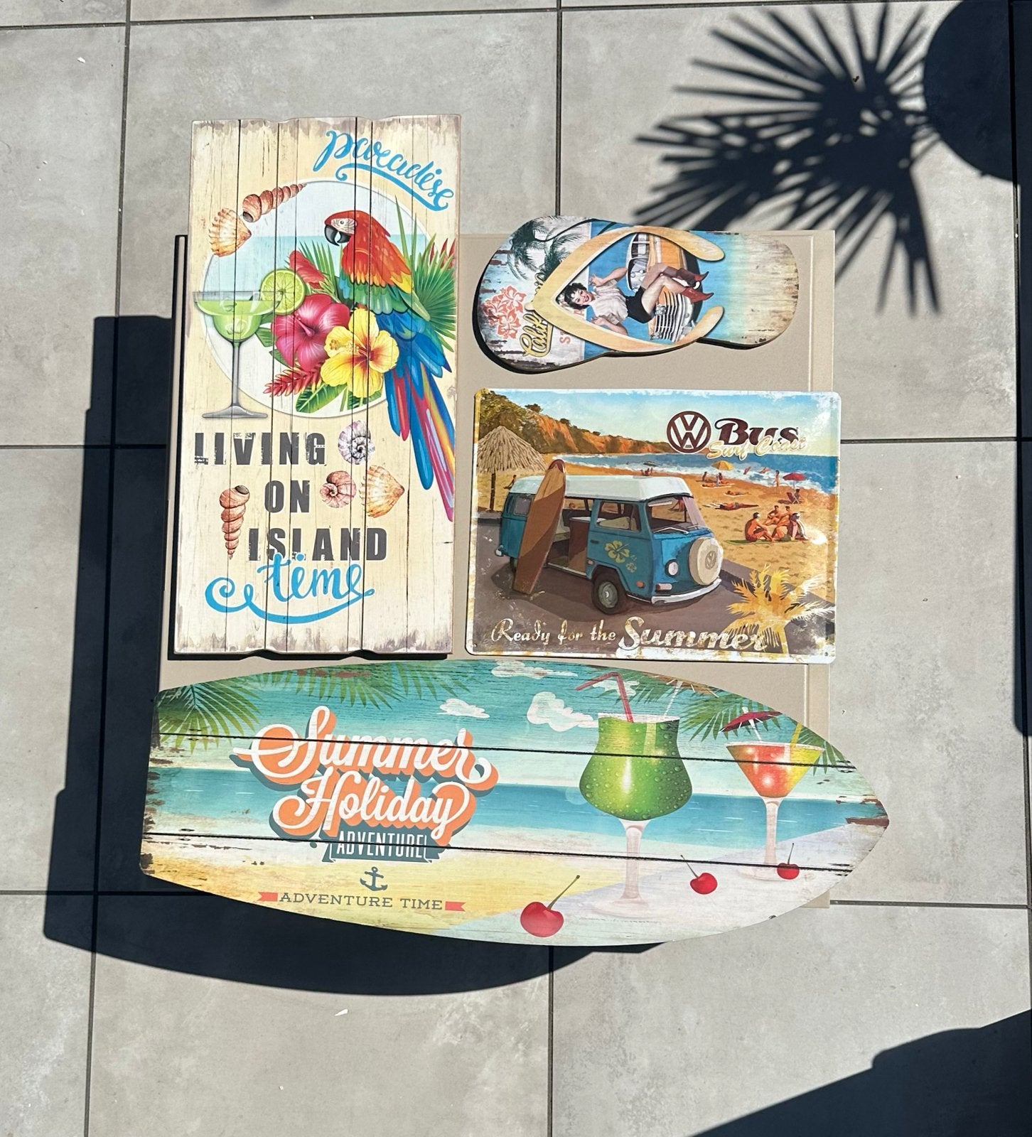 Zomerse Wanddecoratie Set, Boho, Hout, Meerkleurig, Ophalen of Verzenden