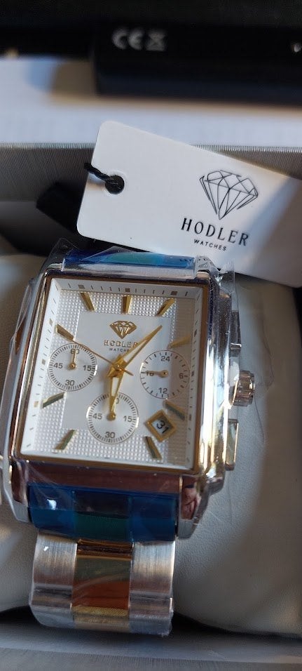 Herenhorloge Hodler Veytaux  ophalen Dordrecht, Staal, Staal, Polshorloge, Nieuw