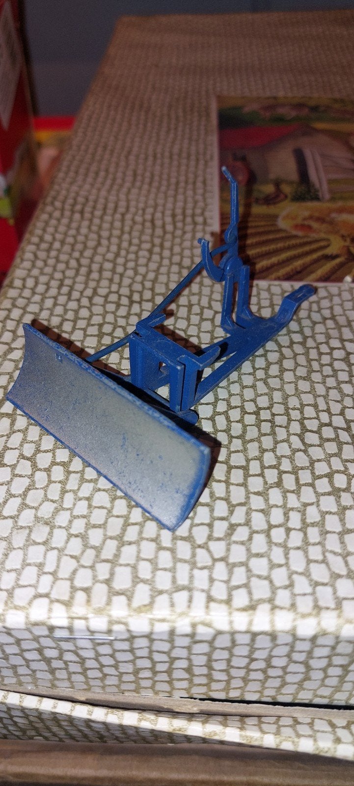Britains blauwe schuiver, Ophalen of Verzenden, Zo goed als nieuw, Tractor of Landbouw, Britains