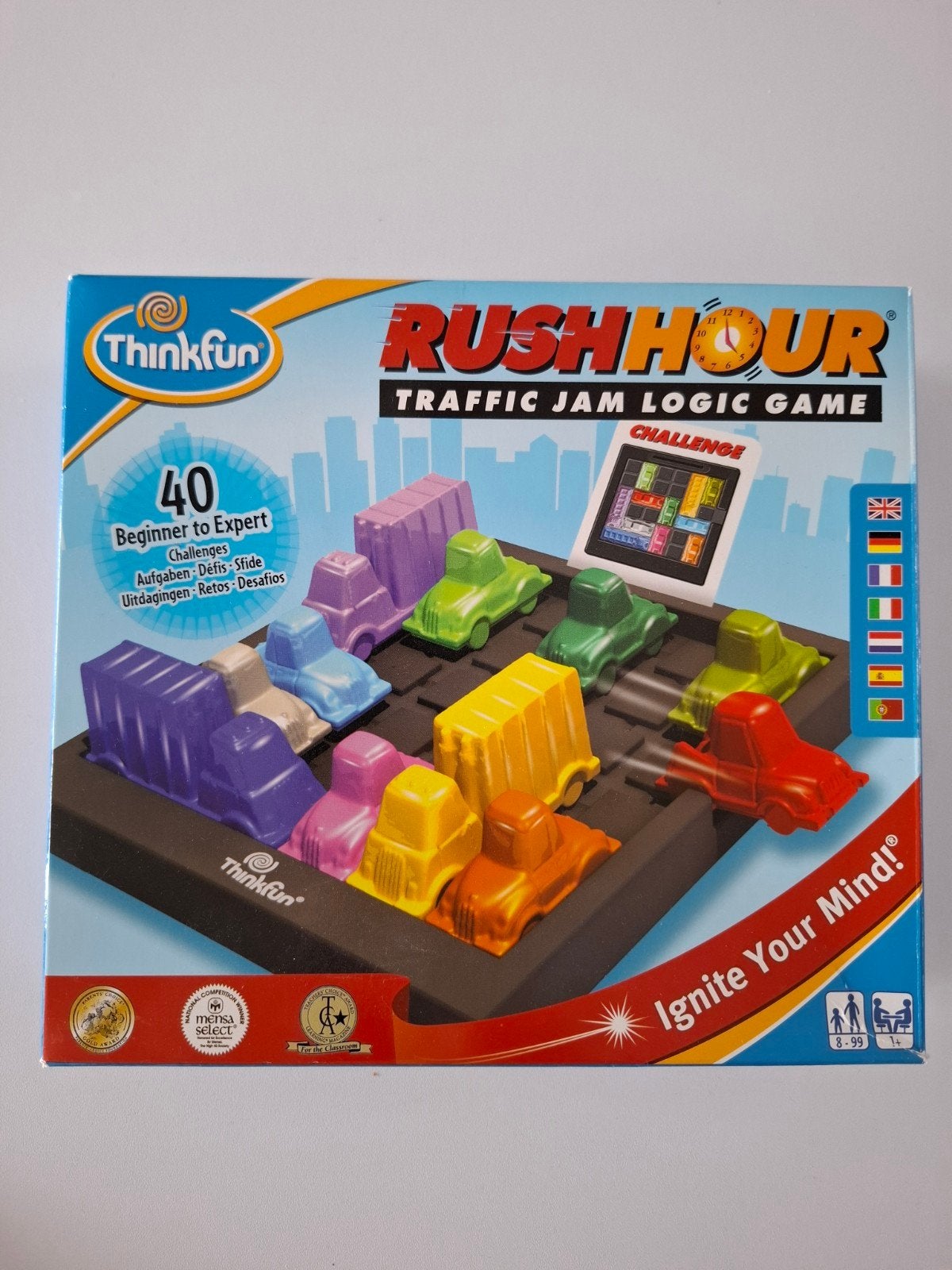 Thinkfun Rush Hour Traffic Jam Logic Game, Een of twee spelers, Thinkfun, Ophalen of Verzenden, Zo goed als nieuw