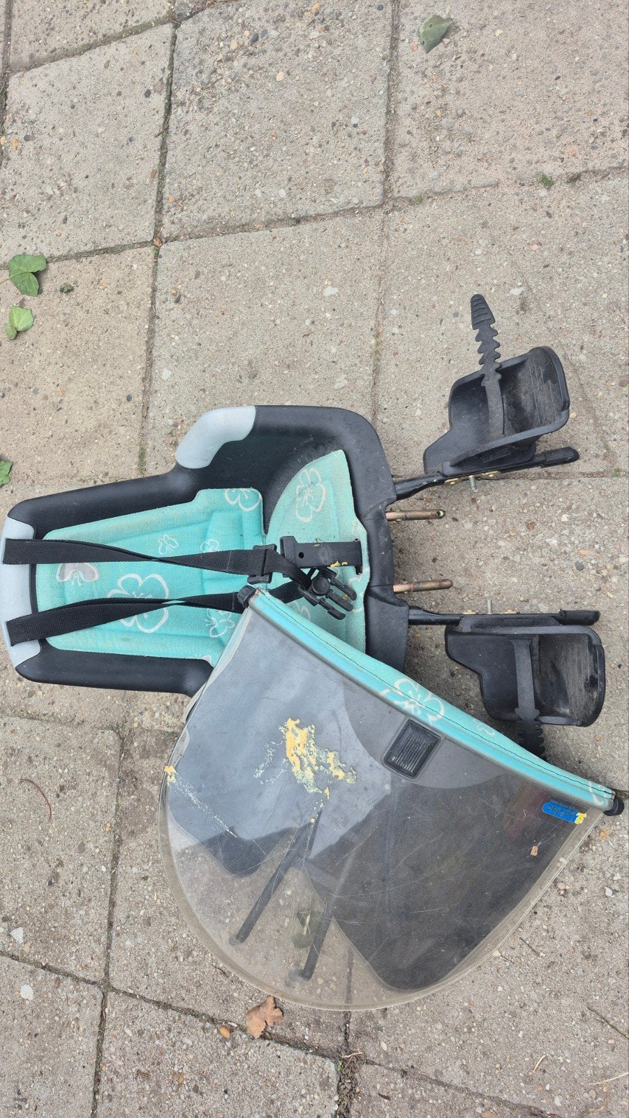 Fietsstoeltje voor met windscherm, Ophalen, Voorzitje, 0 t/m 13 kg, Gebruikt