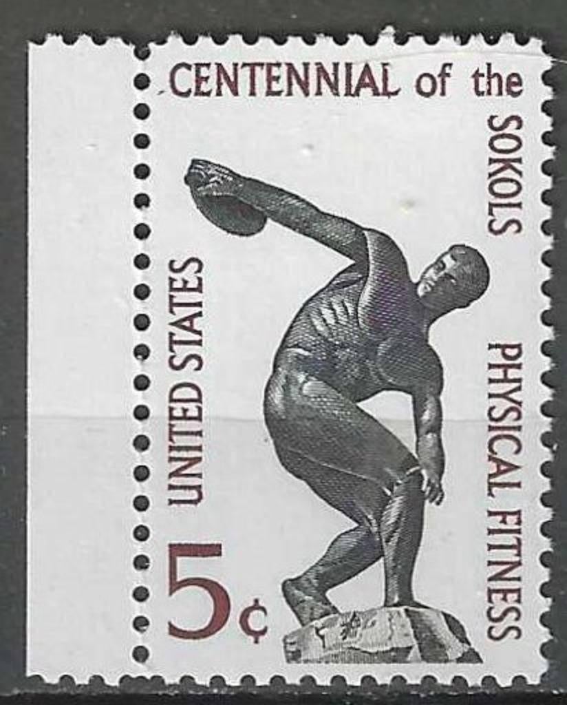 USA 1965 - Yvert 778 - Gymnastiekorganisatie Sokol. (PF), Verzenden, Postfris, Noord-Amerika