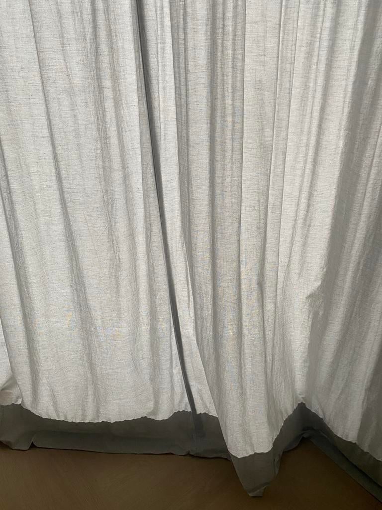 IKEA Hannalill Gordijnen - Lichtgrijs, Lichtdoorlatend, Huis en Inrichting, Stoffering | Gordijnen en Lamellen, Ophalen, Gebruikt