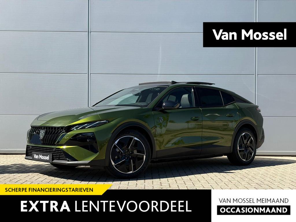 Peugeot e-408 GT Exclusive 58 kWh | Nieuw model | Focal audi, 12 maanden, 213 pk, 58 kWh, 1781 kg