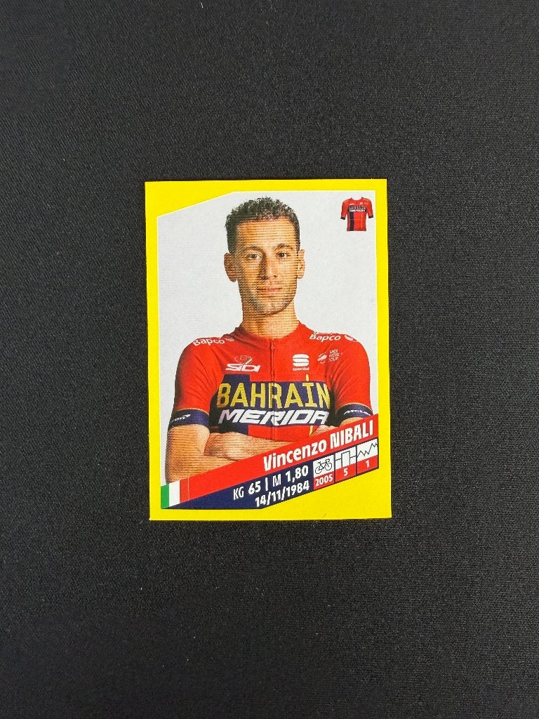 Vincenzo Nibali Panini Tour de France 2019 Sticker Bahrain, Verzenden, Zo goed als nieuw, Overige sporten, Poster, Plaatje of Sticker